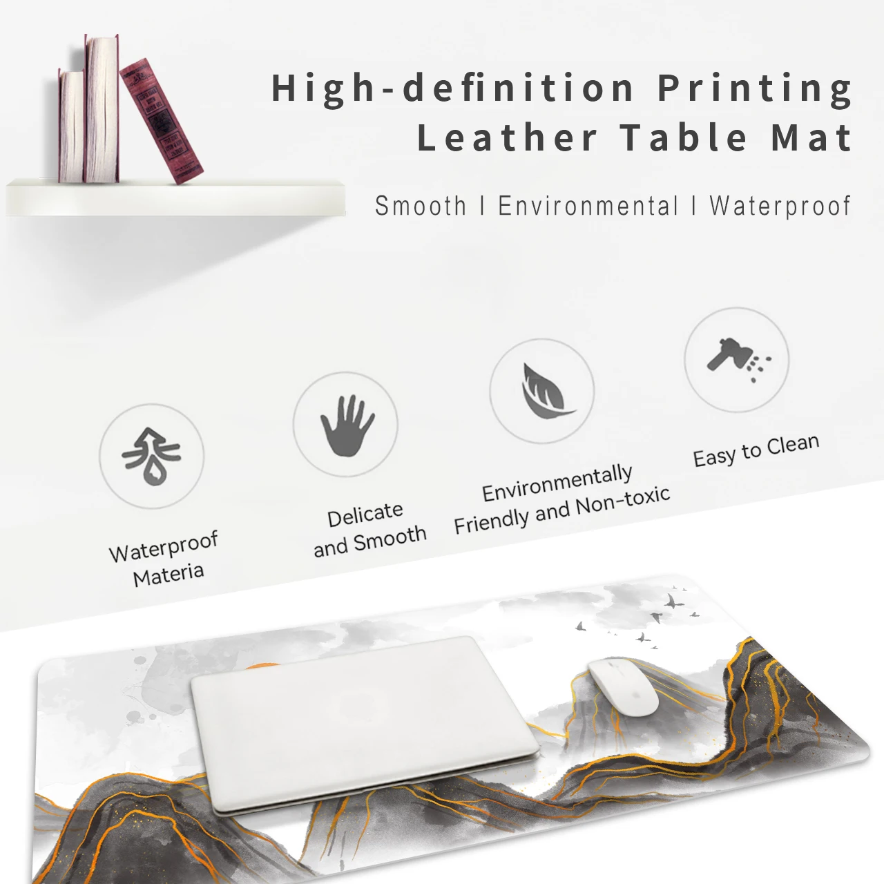 Leather Mouse Pad For Sublimation High Quality Custom Logo Waterproof Multifunctional Luxury Large Carpet For Office And Home