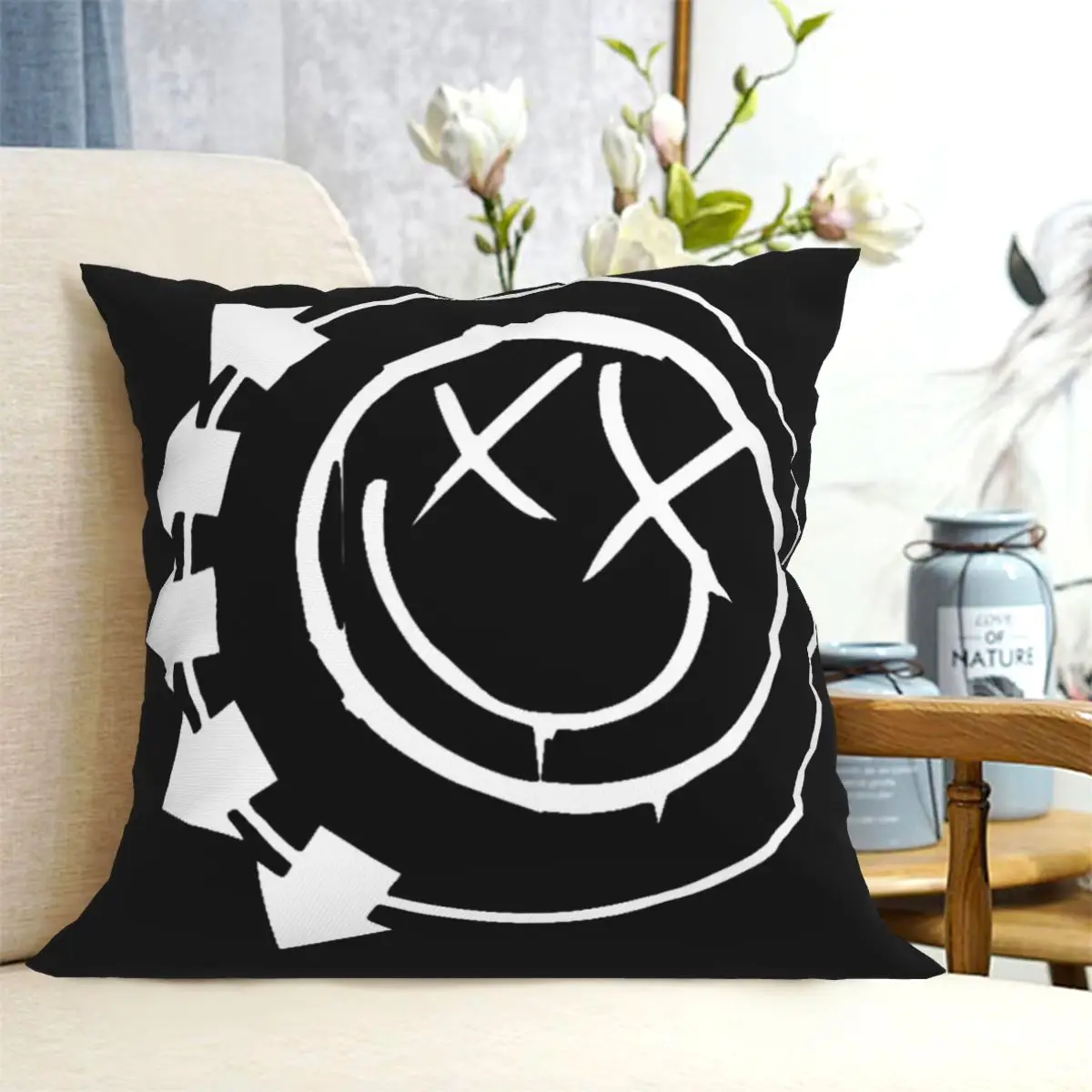 Blink Eyes 182 Times Square Pillowcase Cushion Cover Pillow Case Throw Pillow Cover for Home Bedroom Car