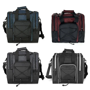 패딩 볼 거치대 토트 볼링 백, 싱글 볼용 볼링 백, 볼링 슈즈에 적합, 남성용 사이즈 14