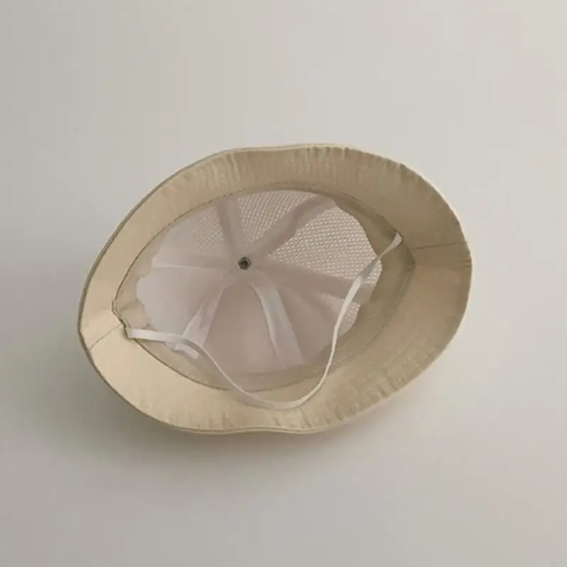 M89C طفل قبعة صياد التطريز قبة طفل الفتيات الفتيان قبعة دلو الربيع الصيف قبعة