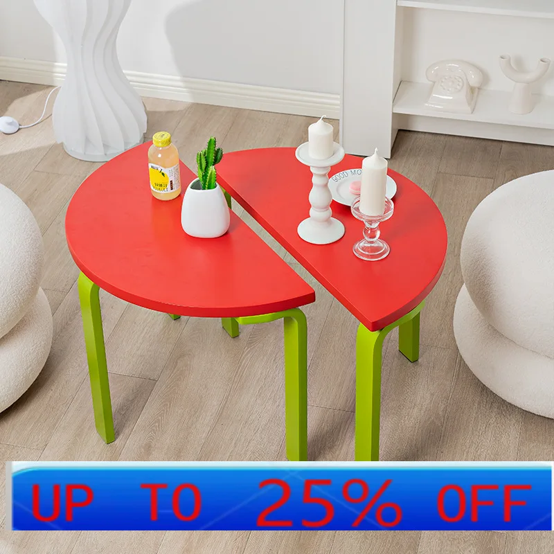 

Lmm living room sofa side few, creative round home splicing modern simple storage corner few