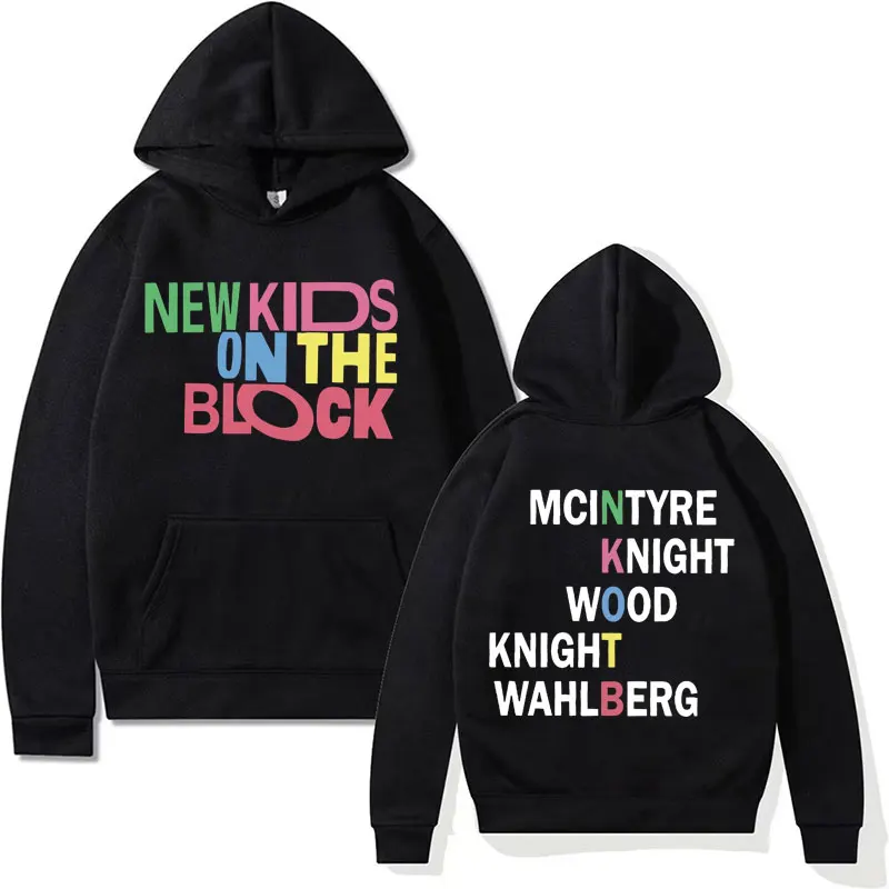 NKOTB 2024 Rock Concert Hoodie New Kids on The Block Print Hoodies Men Women Fashion Hip Hop Rock Sweatshirt Harajuku Streetwear