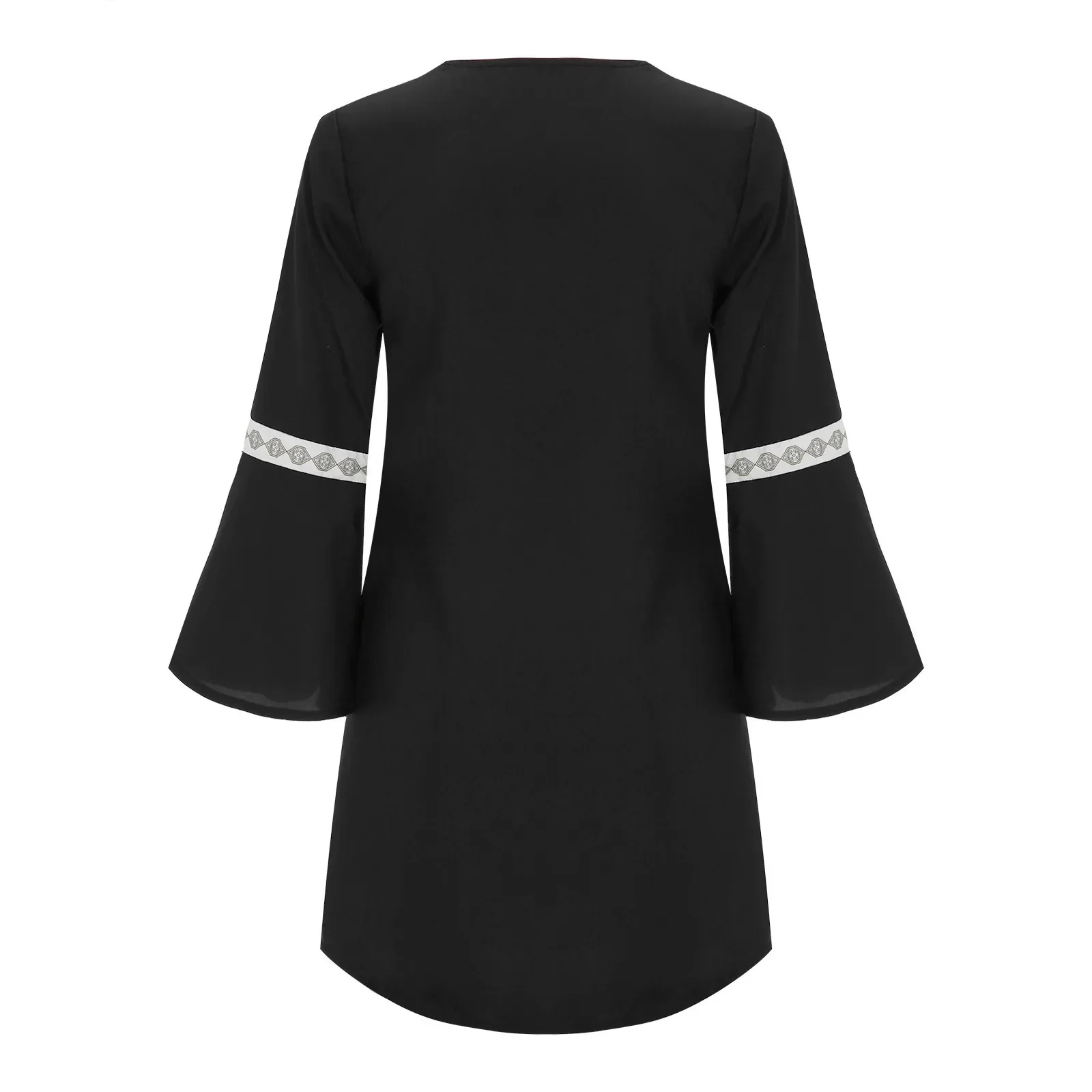 Summer Women Boho Loose Beach Party Elegant Dress Printing Long Sleeve Medium Vestidos Outfits Ladies Sundress