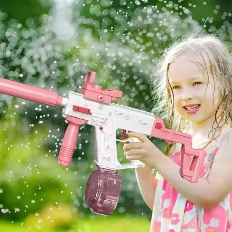 Elektryczny długi wektor Mag Fed Water Suiqrting pistolet zabawkowy o dużej pojemności pistolet do namaczania wody zabawka na lato