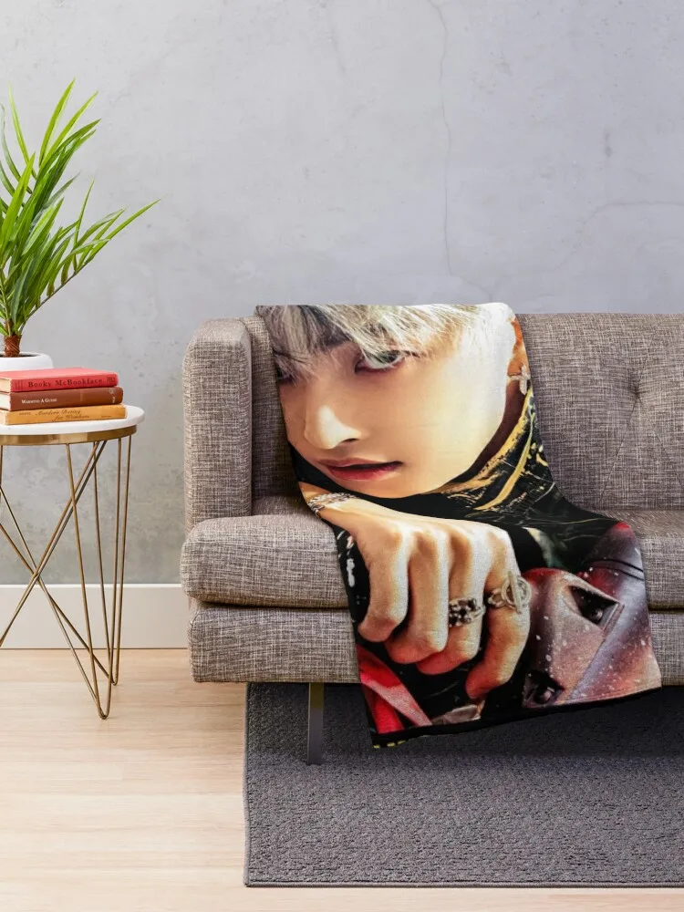 Hongjoong - Ateez Throw Blanket Soft Plaid wednesday Blankets