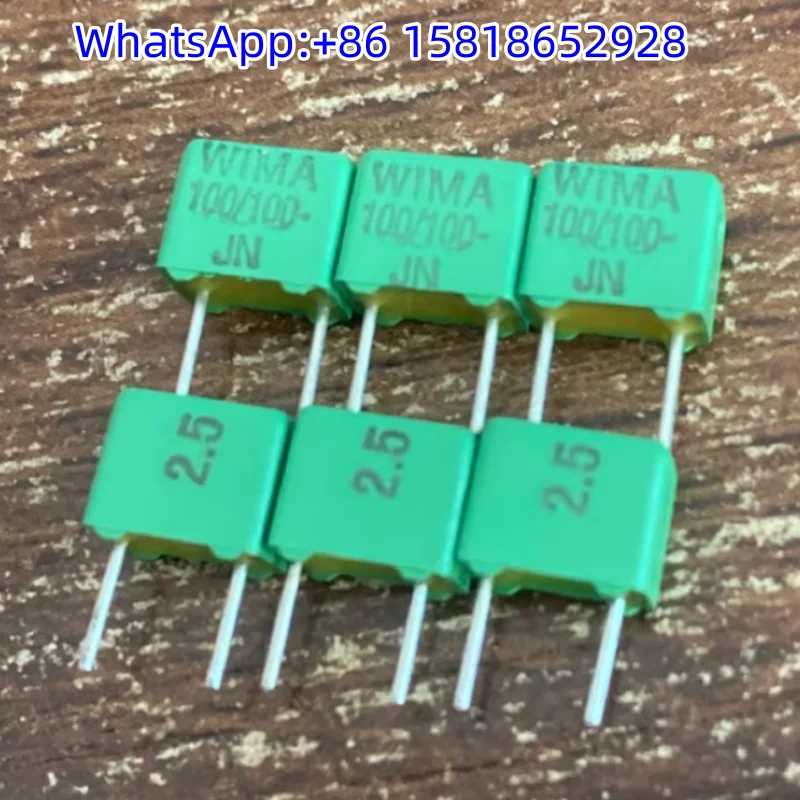 5pcs Discontinued 100V 100PF/101/P WIMA High-Precision 2.5% Green WIMA FKP2 Capacitors P5