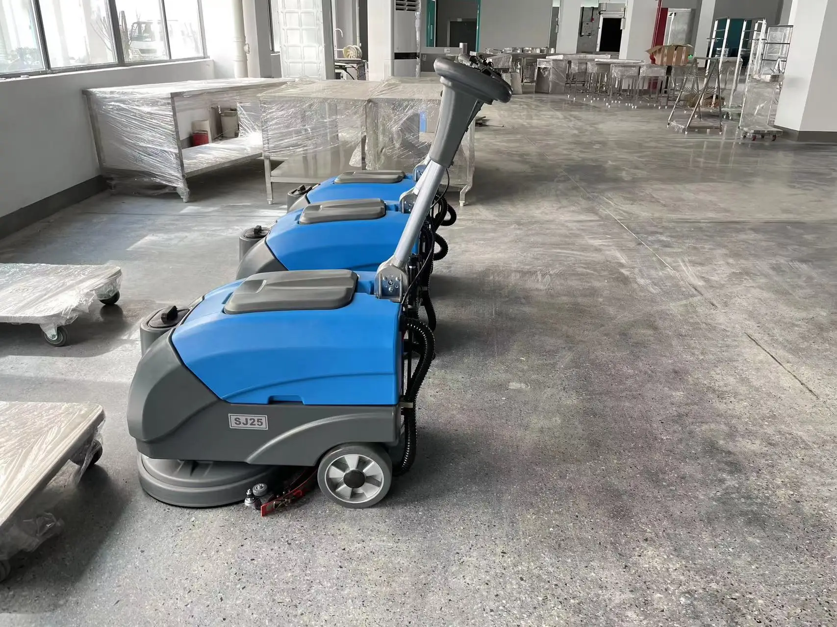 Commercial Use Hand Push Floor Washing Machine Restaurant Floor Scrubbers