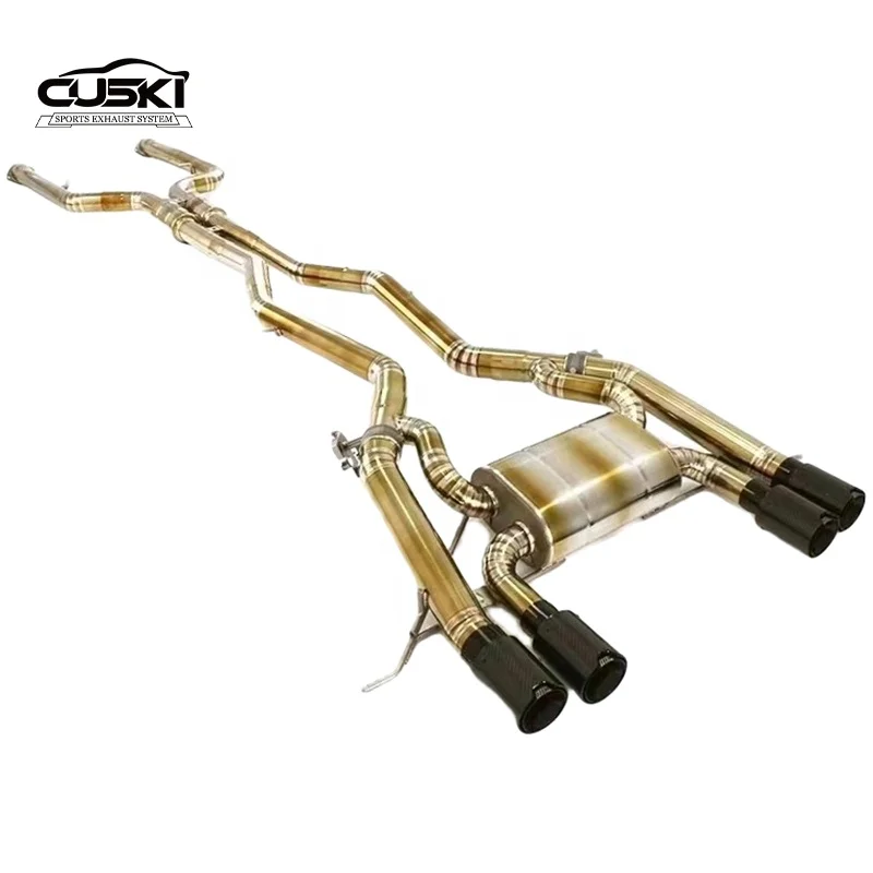 High quality Catback Exhaust For BMW g20 330i 2016- High Performance Exhaust Pipe muffler Titanium alloy Car Exhaust System