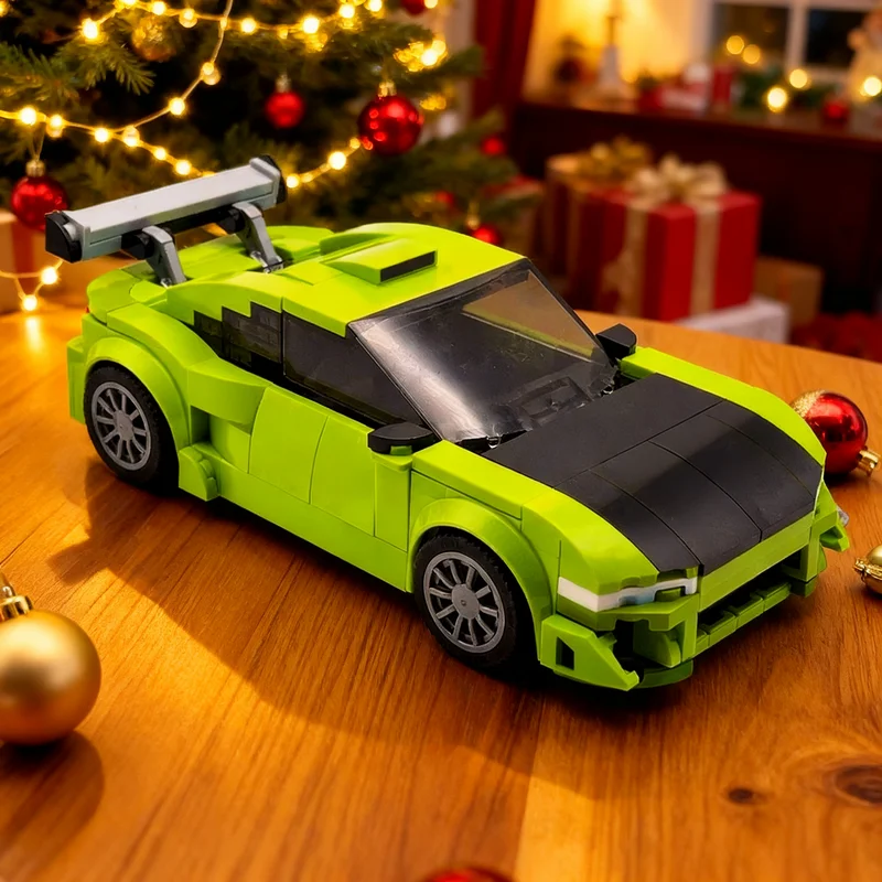 257pcs MOC City Champions Brian's Mitsy Eclipse The Fast The Furious Model Building Blocks Construction Christmas Gifts Toys DIY