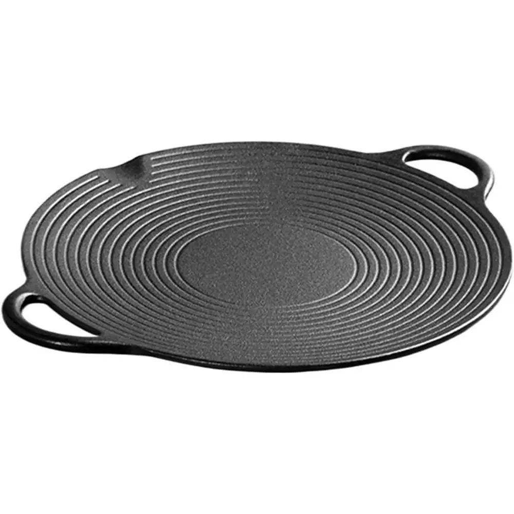 

Гигантская уличная чугунная сковорода с ручкой, железная пластина для барбекю, вогнутая сковорода 35 мм