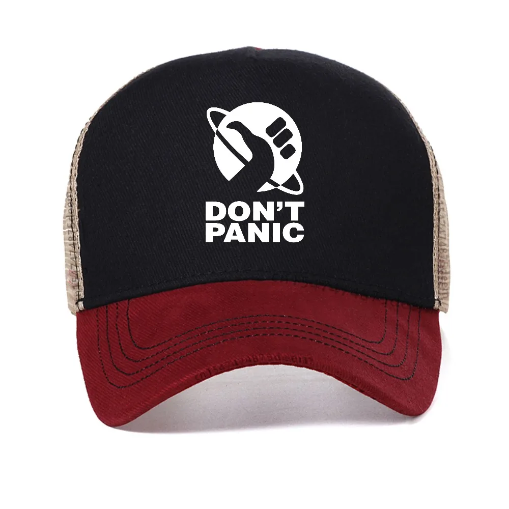 

Men The Hitchhikers Guide To The Galaxy Men baseball cap summer adjustable Snapback hats fashion Breathable sun hat