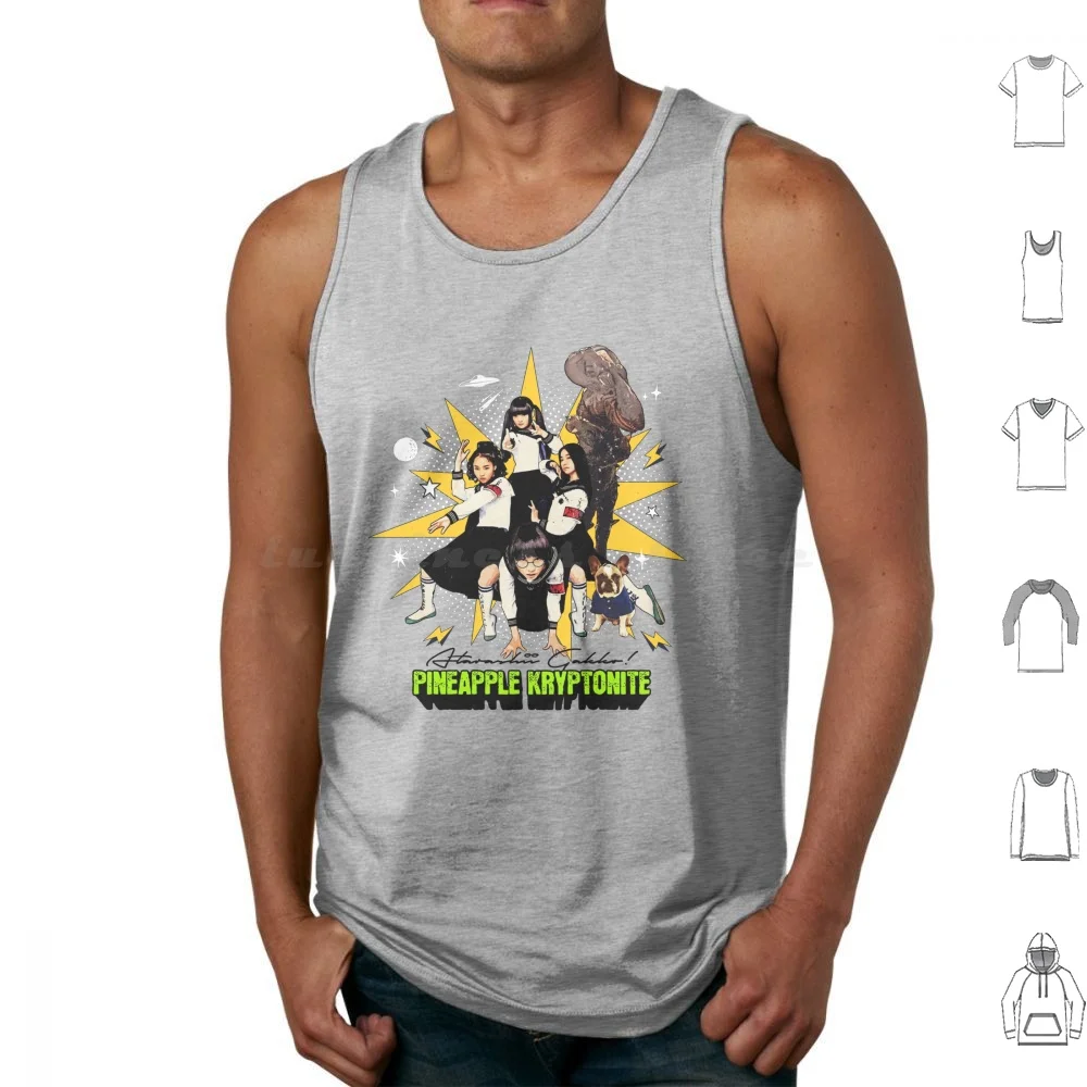 Atarashii Gakko K Tank Tops Vest Sleeveless Atarashii Gakko Agnl 88 Rising Suzuka Kanon Mizyu Rin Japan Japanese Jpop Dance