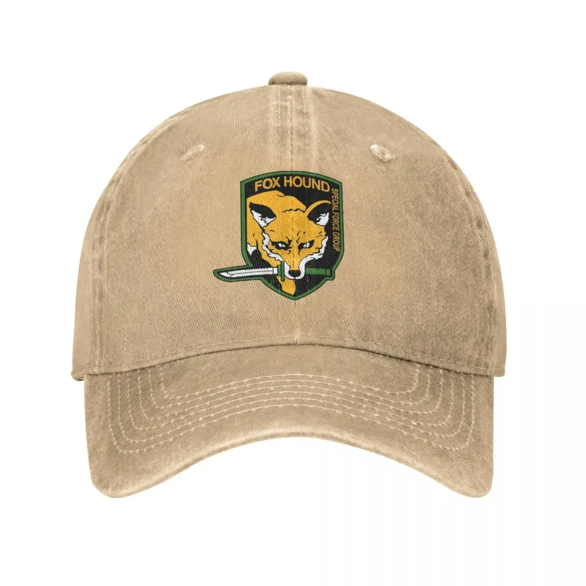 

Metal Gear Solid FOXHOUND Baseball Caps Vintage Distressed Washed Snapback Hat Unisex Outdoor Activities Adjustable Caps Hat