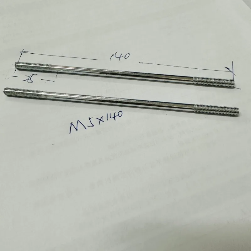 M5 * 140 Stud M5 * 140 Double-End Screw Galvanized Double-End Screw