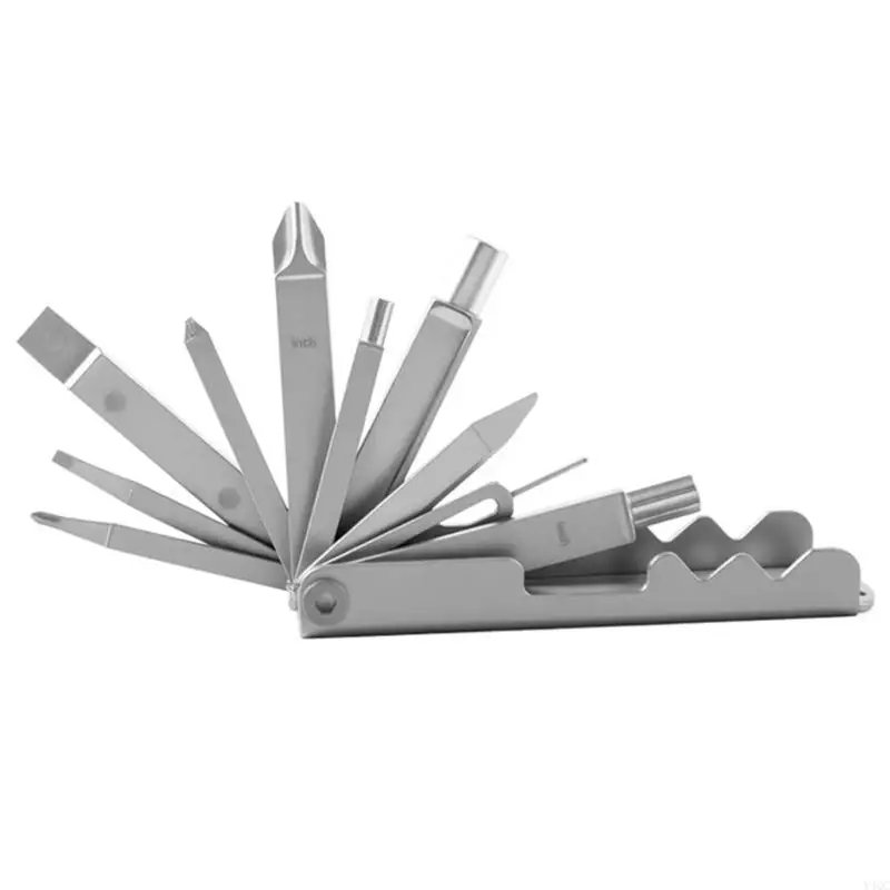 

Lightweight Screwdriver Tool 13 Functions Stainless Steel Construction for Home Outdoor Y4QC