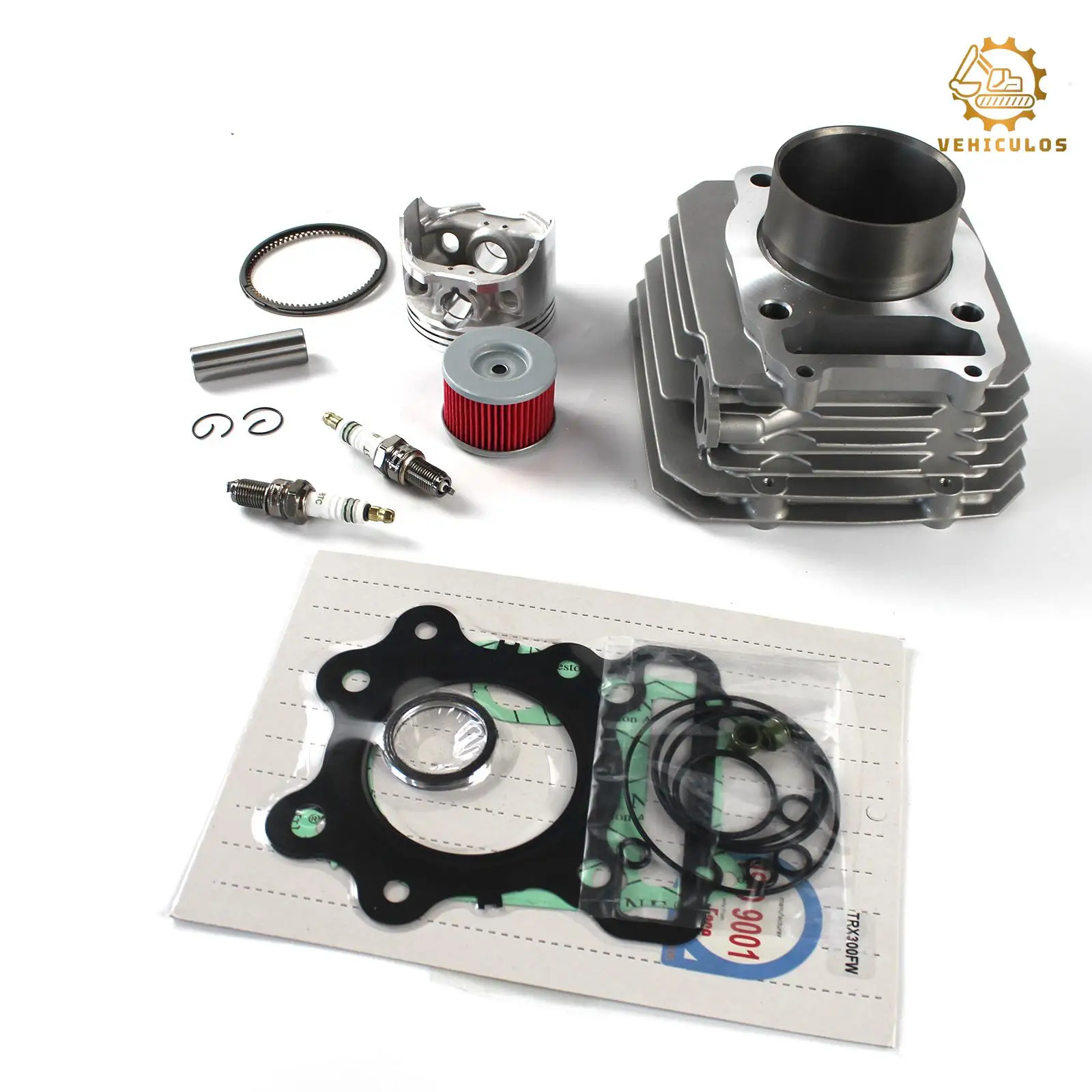 

Cylinder Piston Gasket Top End Rebuild Kit 74mm For Honda TRX300 TRX300FW Fourtrax 1988-2000 12000-HC4-000 12100-HC4-000