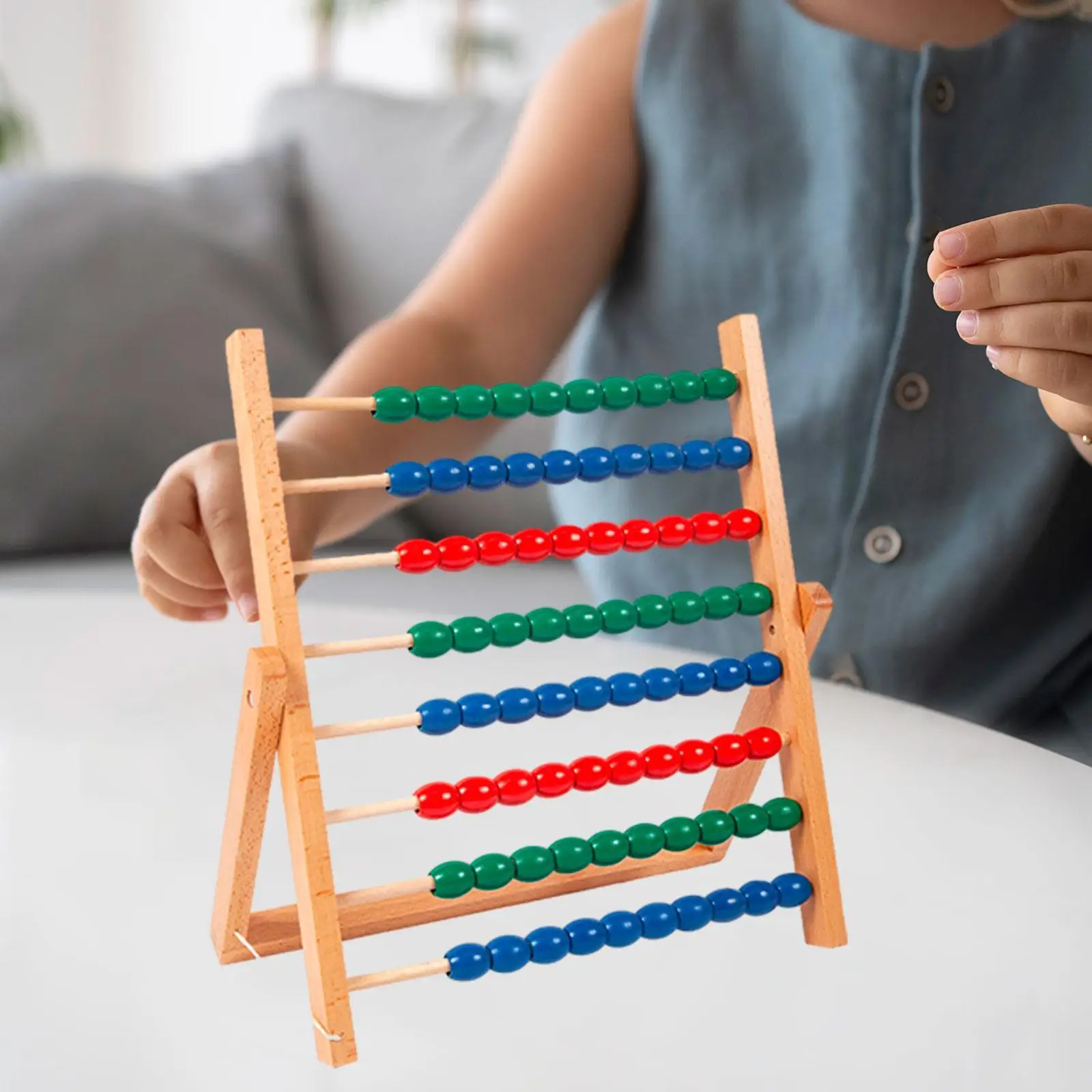 Counting Frame Development Preschool Learning Toy Educational Counting Toy for Kindergarten Boys Girls Elementary Children Kids