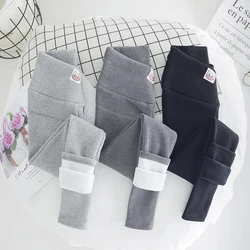 Leggings de maternité chauds en velours, en molleton thermique, pour femmes enceintes