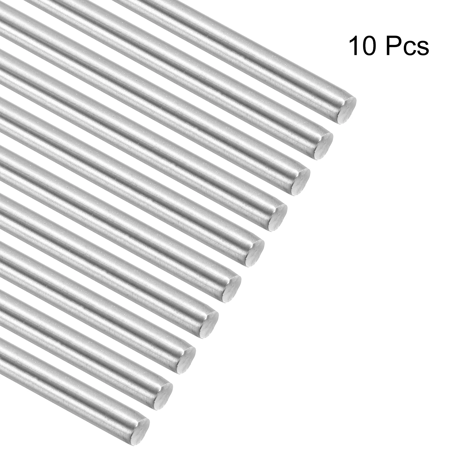 

5Pcs 304 Stainless Steel Rods Linear Shaft Solid Round Rod Bars for DIY Craft Model Car Helicopter Airplane 203/350/400mm Length
