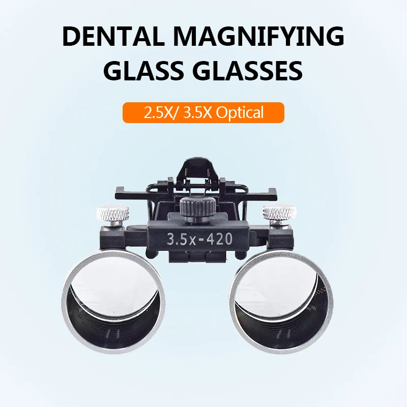 DEASIN Binocular Dental Loupes 2.5X 3.5X Optical Lens With Clip Adjustable Magnifying Glass for Medical Oral ENT Surgery Lupa