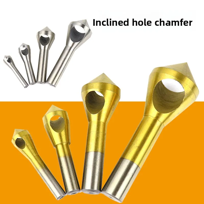 Diagonal hole chamfering machine, screw countersunk head, hole cutting chip chamfering knife, 90 degree chamfering drill