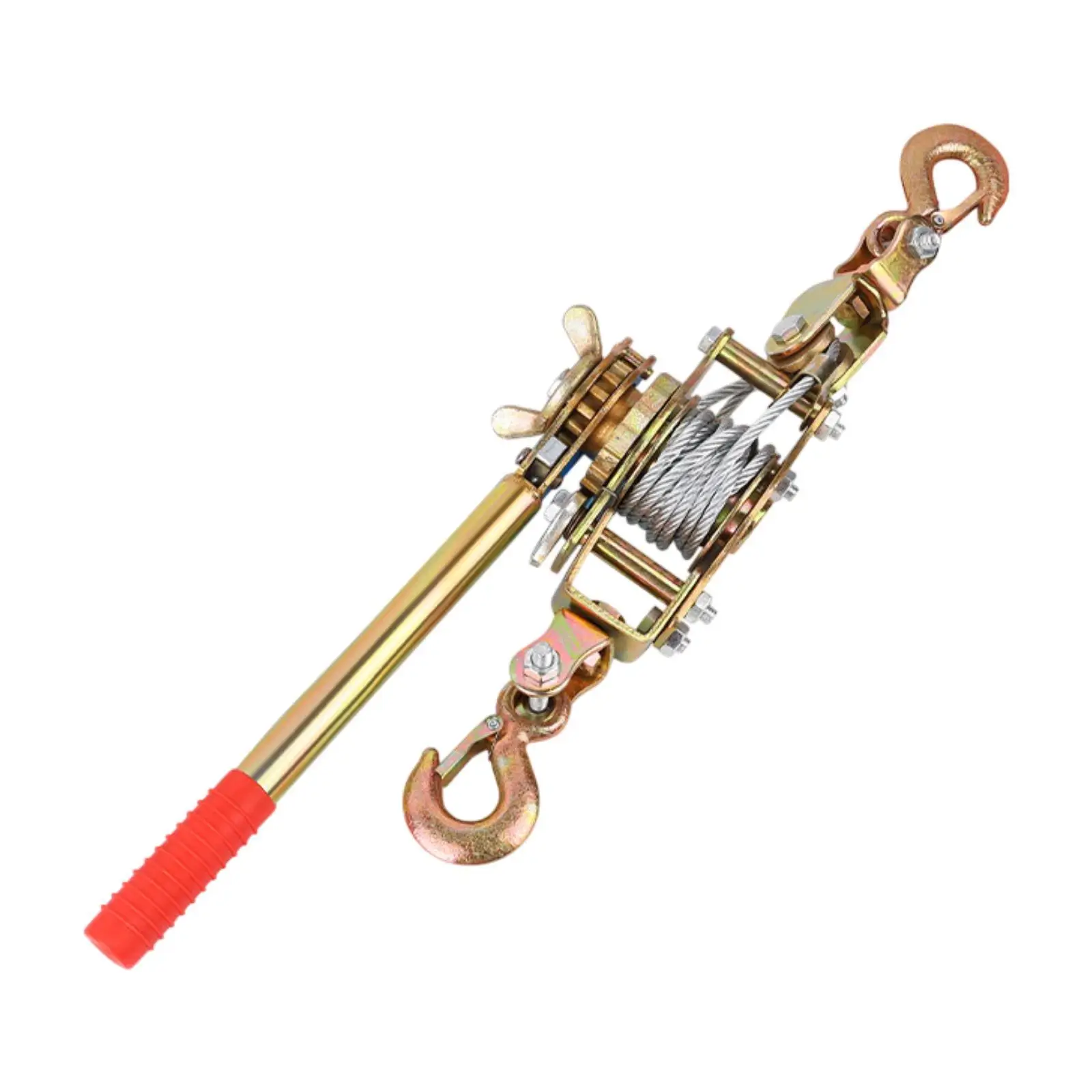 Manueller Drahtspanner, multifunktionales Ratschen-Heberollensystem für Bauarbeitszaunmaschinen, Baustachler, Anhänger