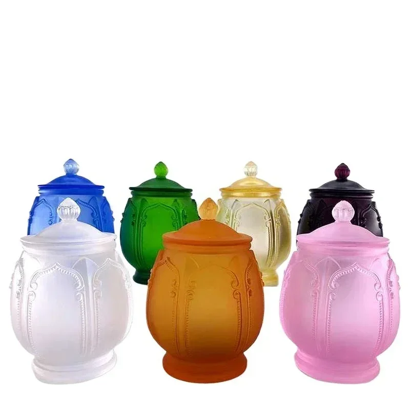 Glazed water purification cup Lotus water supply cup Buddha front supply cup