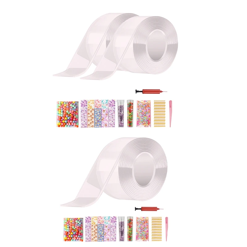 Pet Nano Glue Kneading Music Blowing Bubble Full Set Of Nano Tape Double-Sided Paste Blowing Bubble Decompression Toy