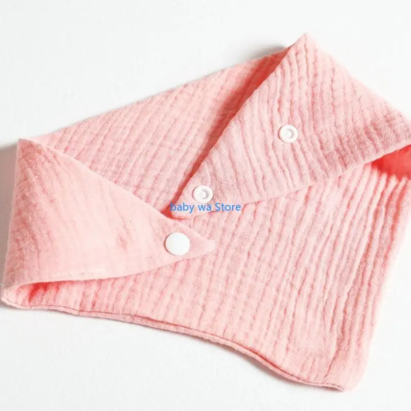 

3 Pcs Baby Feeding Drool Bibs Saliva Towel for Triangle Scarves Bandana Soft Cotton Bibs Adjustable Button Burp Clo 4XBD