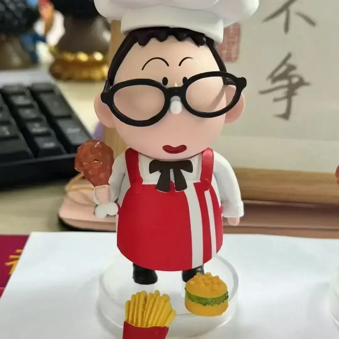 KFC Joker Crayon Shin Chan Q Edition Nohara Shinnosuke PVC Handmade KFC Stupid Cute Decoration Desktop Gift