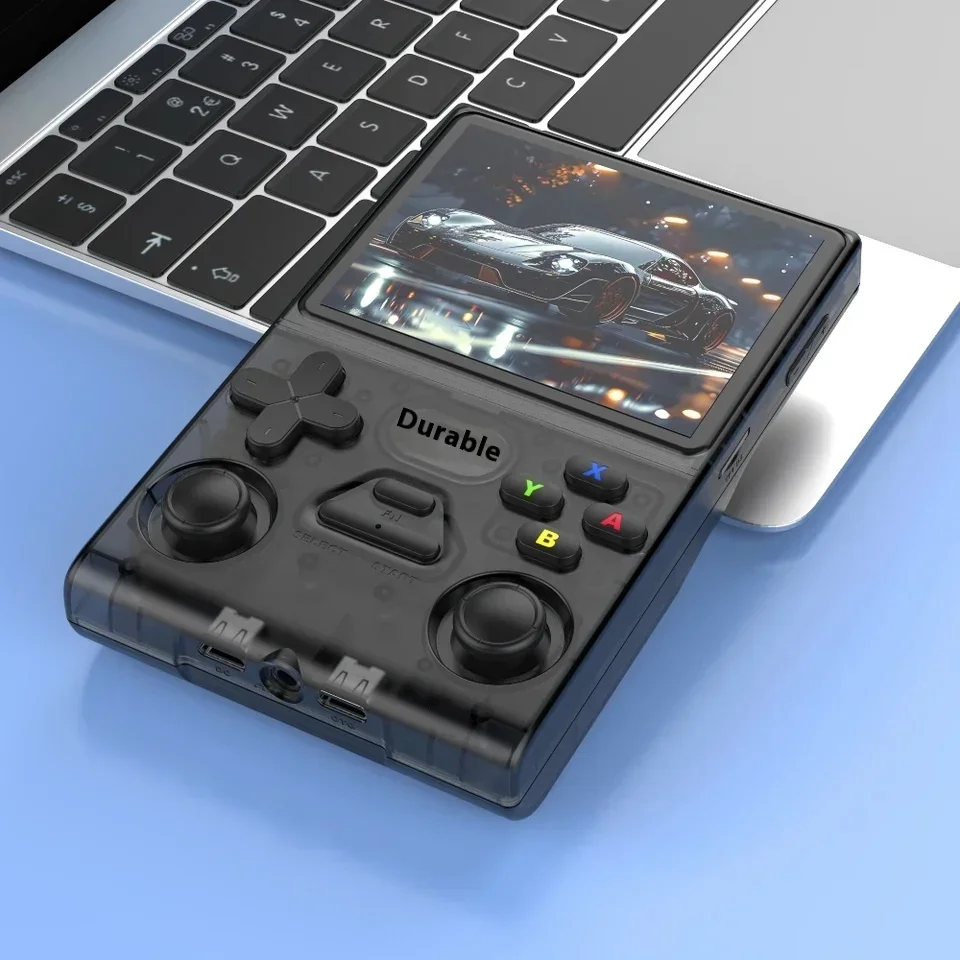 وحدة تحكم ألعاب M37 Pro محمولة باليد ريترو وحدة تحكم ألعاب محمولة ريترو نظام لينكس 3.5 بوصة IPS HD مدمج 64 جيجابايت 20000 لعبة كلاسيكية
