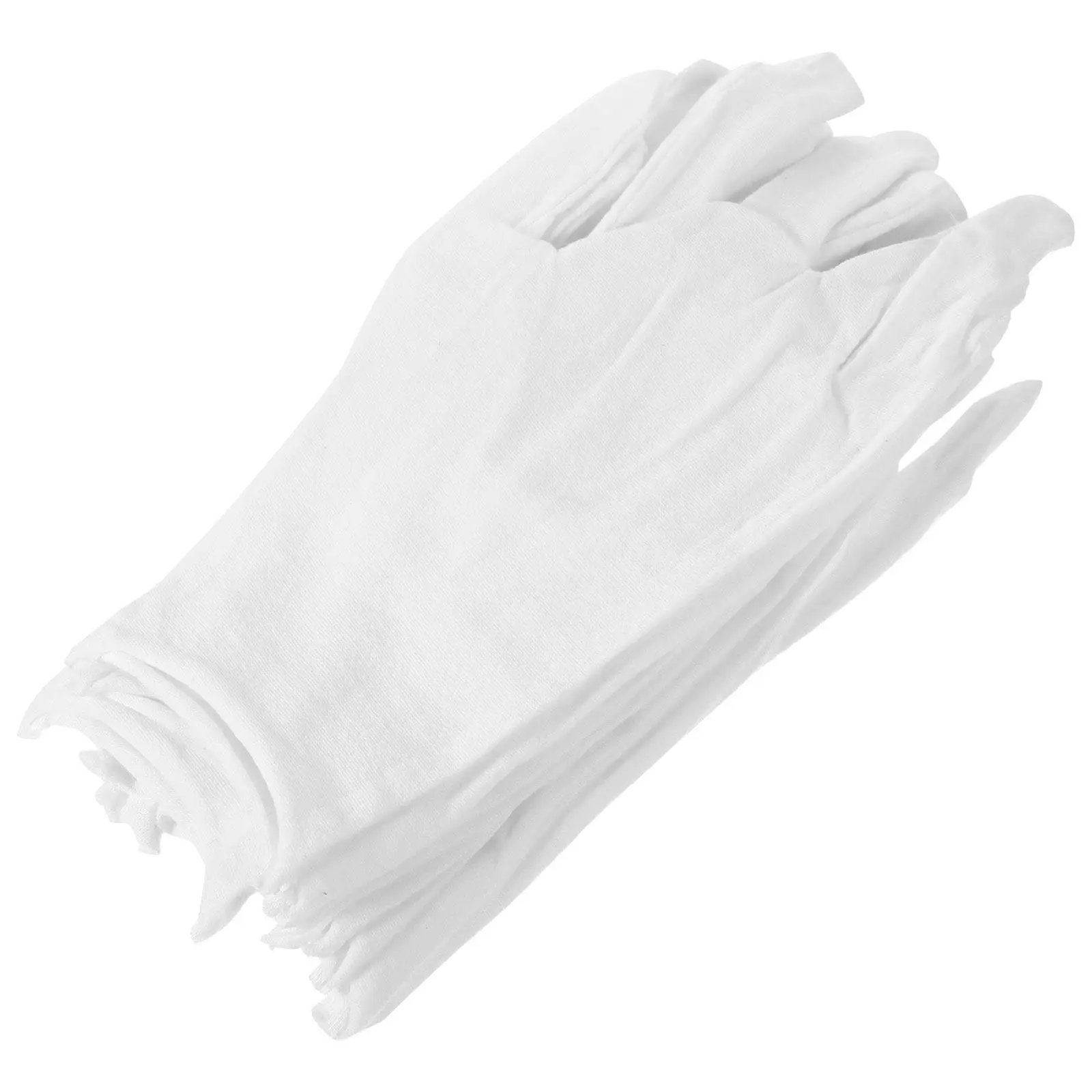 

6Pairs Mens Cotton Work Gloves Jewelry Inspection Cotton Gloves for Coin Silver Handling Lightweight Breathable Comfort Fit Xl