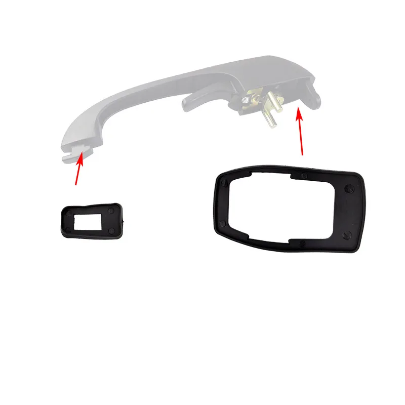 Front Exterior Door Handle Repair Kit with Key Lock Cylinder, Rubber Pad FOR VW Type 2 / Syncro Vanagon Syncro 251837205 - view 5