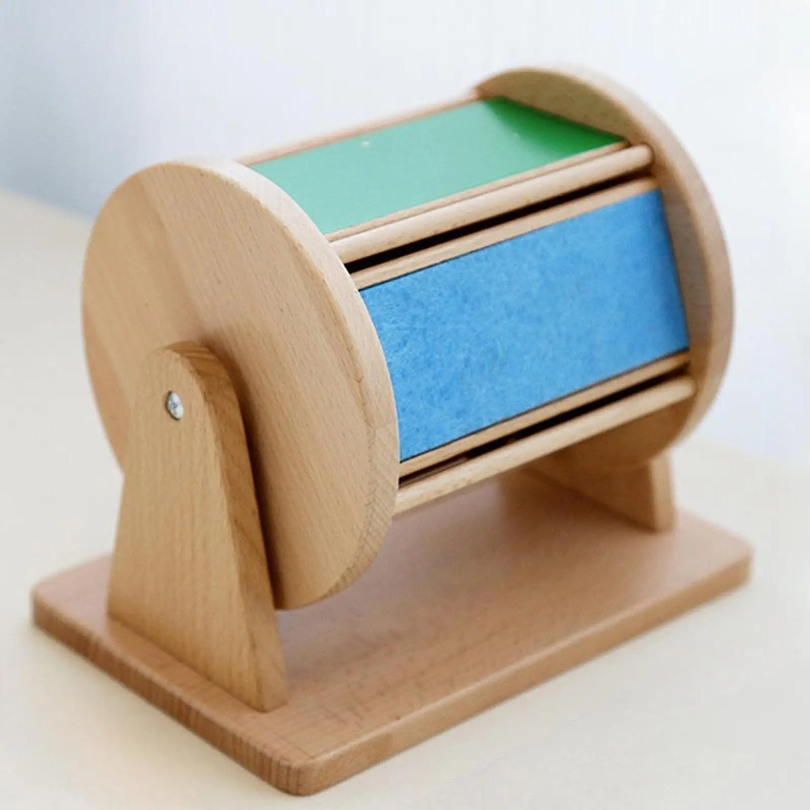 Jouet pour bébé à tambour rotatif, reconnaissance des couleurs des motricité Fine avec roulement par miroir