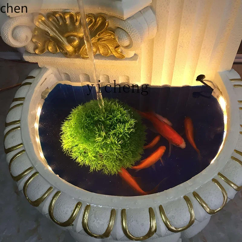 TQH7.3 living room flowing water fountain feng shui fish tank water feature new home decoration indoor floor ornament