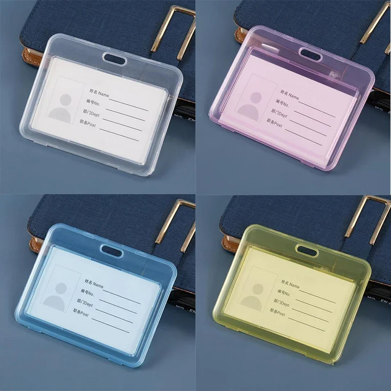 Transparent PVC Card Cover for Student Kid Women Waterproof ID Card Holder Case  Business Bus Bank Credit Card Cover  Badge Bag