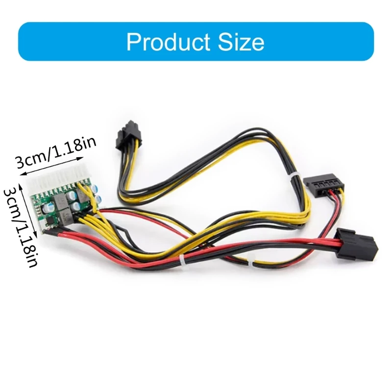 Format DCATX source d'alimentation d'ordinateur 300 avec entrée 6 broches pour ordinateur bureau