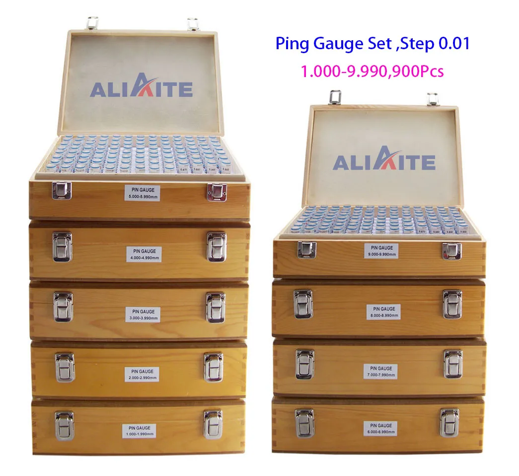 

901pcs,1.000-10.000,Step: 0.01,Aliaite Pin Gauge Set