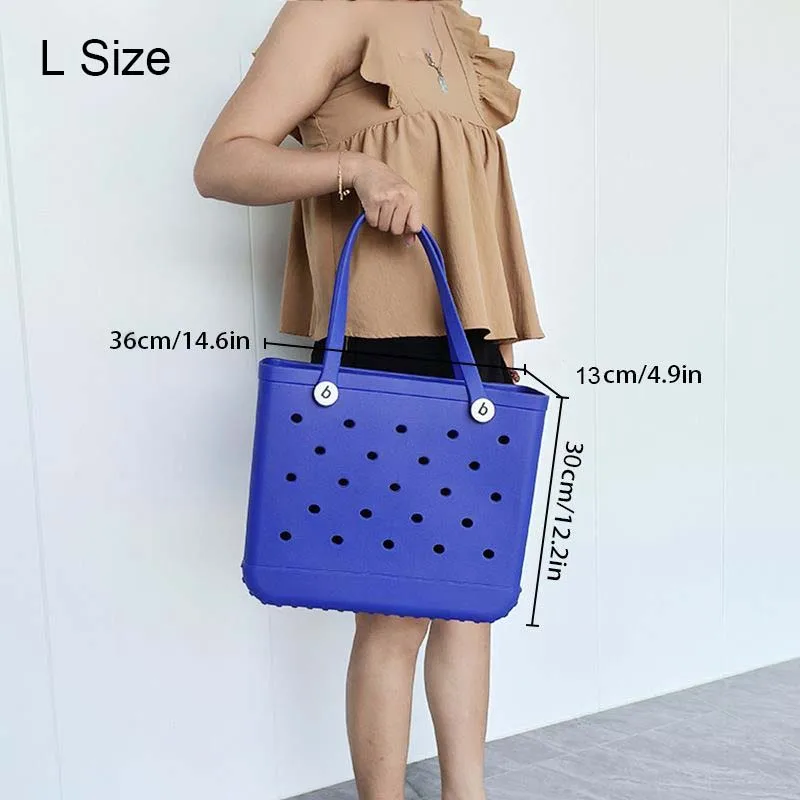 Women's Bag Large Size Summer Beach Bag Fashion EVA Rubber Waterproof Storage Basket for Men Travel Picnic Handbag Tote Bags