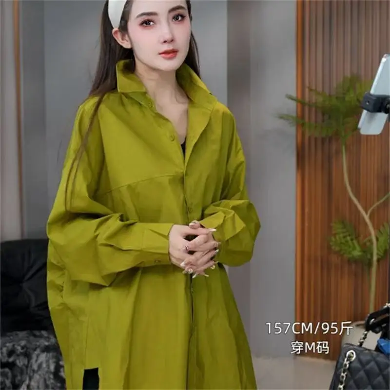 

Long Sleeve Shirts Womens Cotton Oversized Loose Fit Relaxed Feminine Minimalist Youthful Preppy Elegant Romantic Spring Outfit