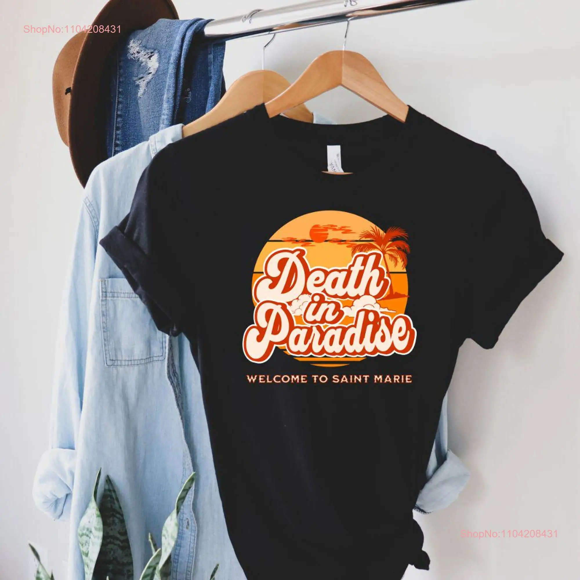 Death in Paradise T Shirt Saint Marie Carribean Television Soft Cotton Crewneck long or short sleeves