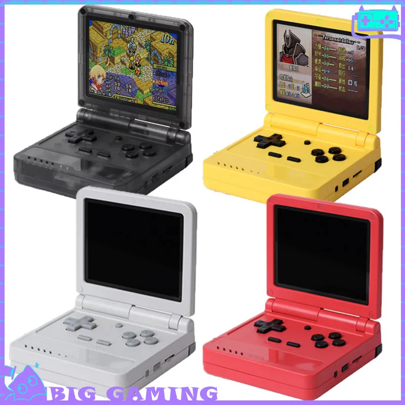 

Портативная игровая консоль V90s с открытым исходным кодом, мини-флип-консоль, классический ретро-контроллер GBA, 3,5-дюймовый IPS-экран, DDR3, подарки