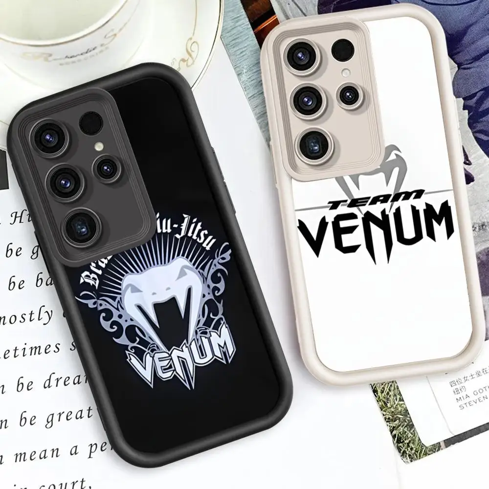 Fashion V-VenumS Logo MINISO Phone Case Eye Ladder For Samsung A13 12 33 5G S25 5G S25 24 20 23Plus Ultra5G