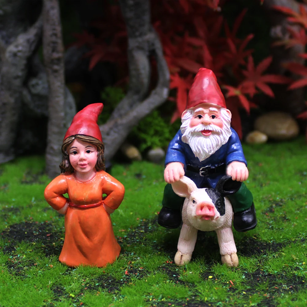 Brand New High Quality Practical Ornaments Gnomes Perfect Resin 1 Pieces Cute Dwarfs Figurines Decoration  Brand