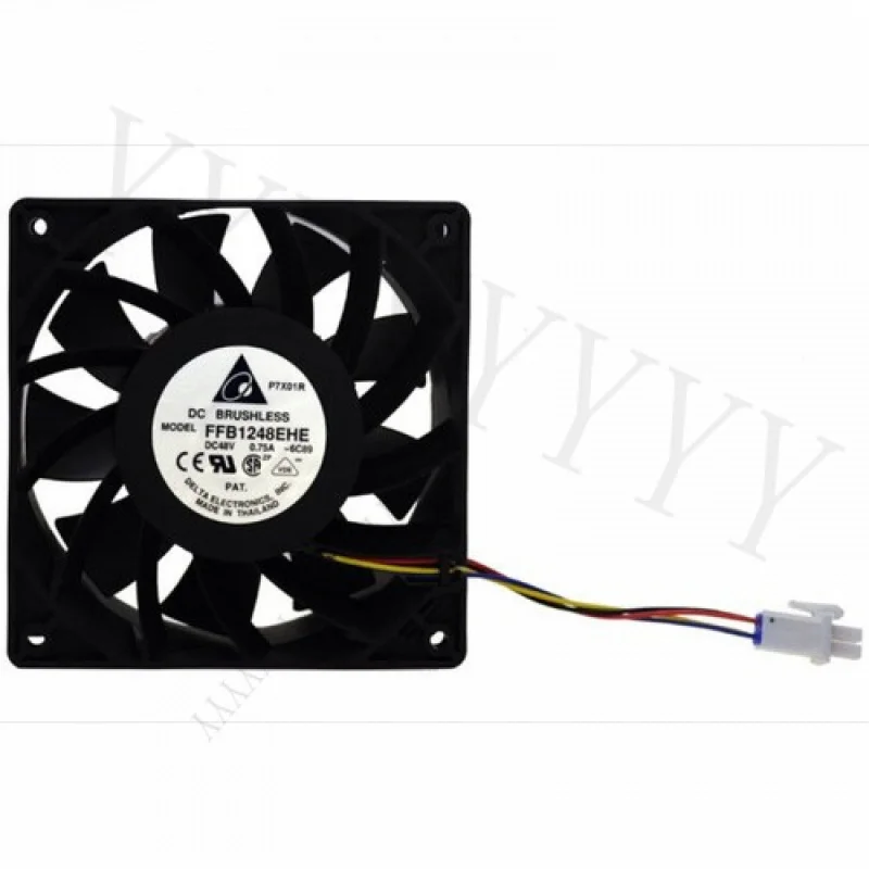 

Y for 48V DC Brushless Axial Flow Fan Delta 0.75A FFB1248EHE MODEL 6C89 120x120x38 MM