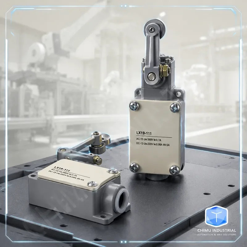 【CHIMU INDUSTRIAL】 for LX19A-111 121 131 Limit Switch Single Wheel Swing Arm Silver Contact NPN PNP DC AC