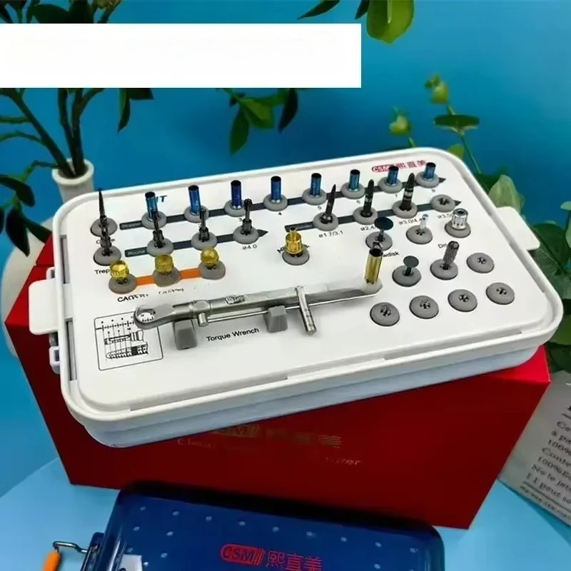 Dental Surgical Kit Medical Grade Stainless Steel Tools with Autoclavable Sterilization Box