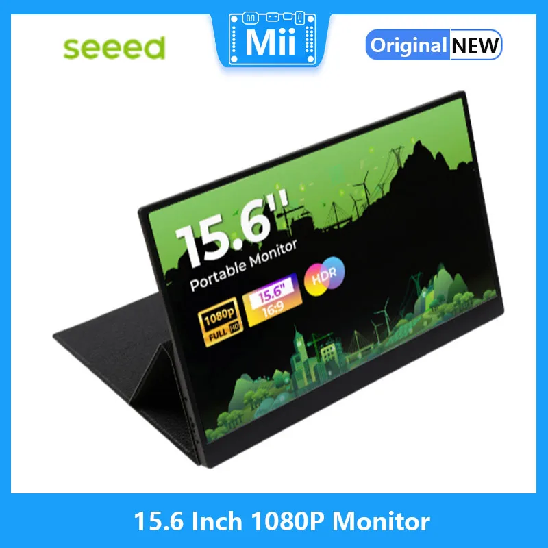 Monitor 15.6 P da 1080 pollici IPS, HDR, 100% sRGB, Mini HDMI, Type-C, altoparlante, compatibile per Raspberry Pi/Nvidia Jetson/PC/reRouter