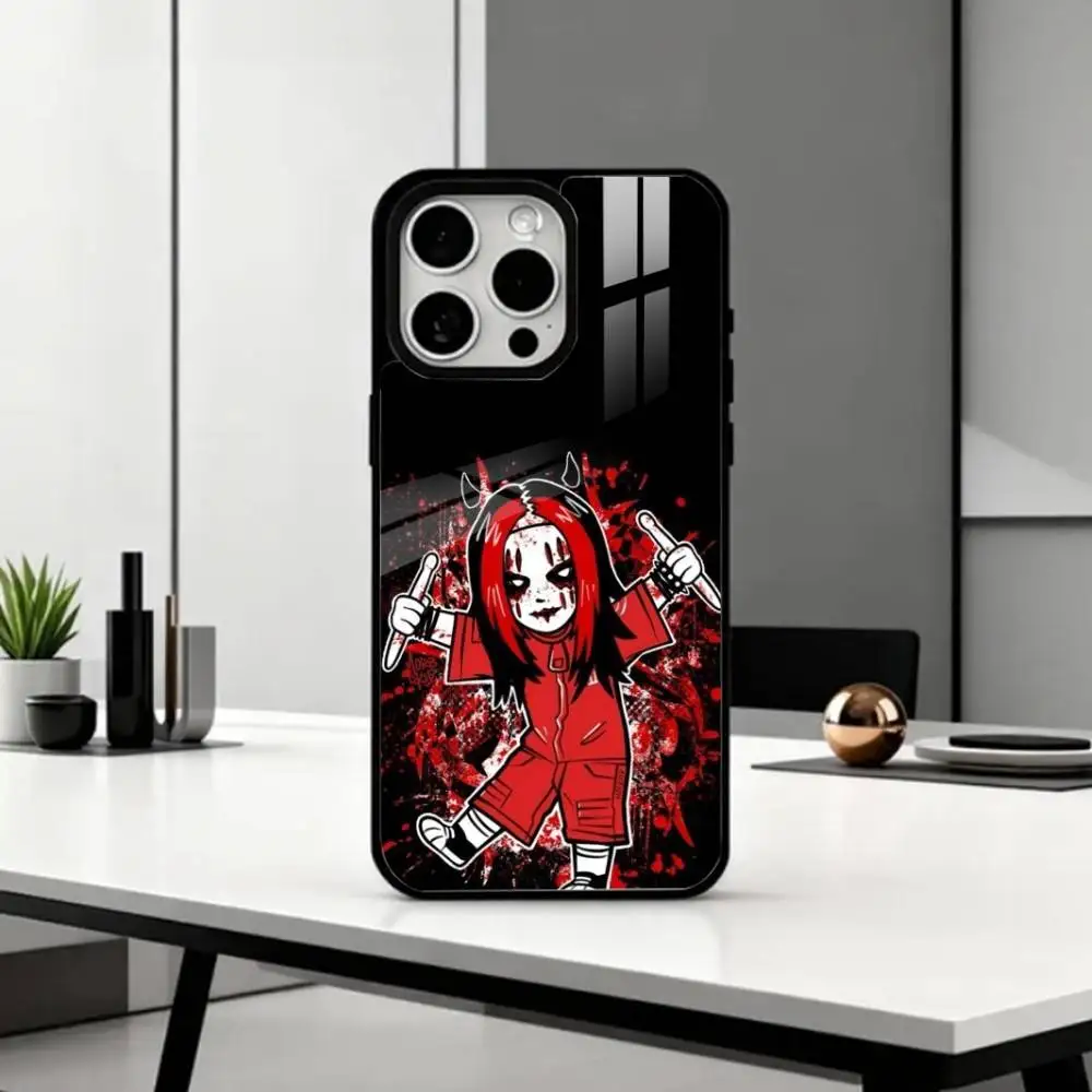 حافظة هاتف S-Slipknot B-Band لهاتف iPhone17,16,15,14,13,12,11 Plus، Pro Max Magnetic للشحن اللاسلكي Magsafe #3