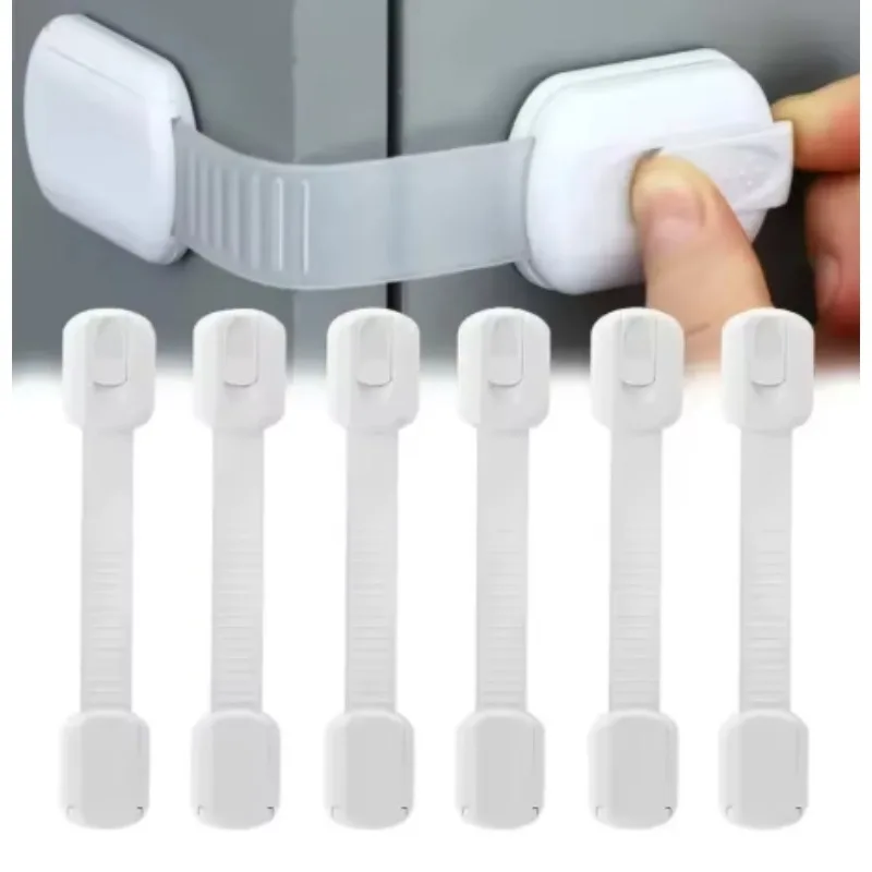 

2/4/6 PCS Adjustable Child Safety Cabinet Locks, for Protecting Infants From Opening Various Cabinet Doors, Drawers, etc